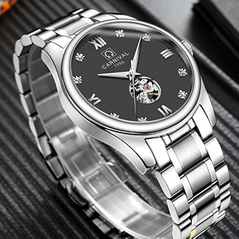 His and Hers Couple Watches Automatic Pair Watch for Men Women Gift Set of 2 - Image 3